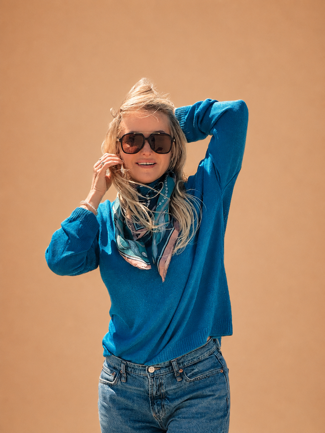 Flou Sweater – Aquamarine Tide