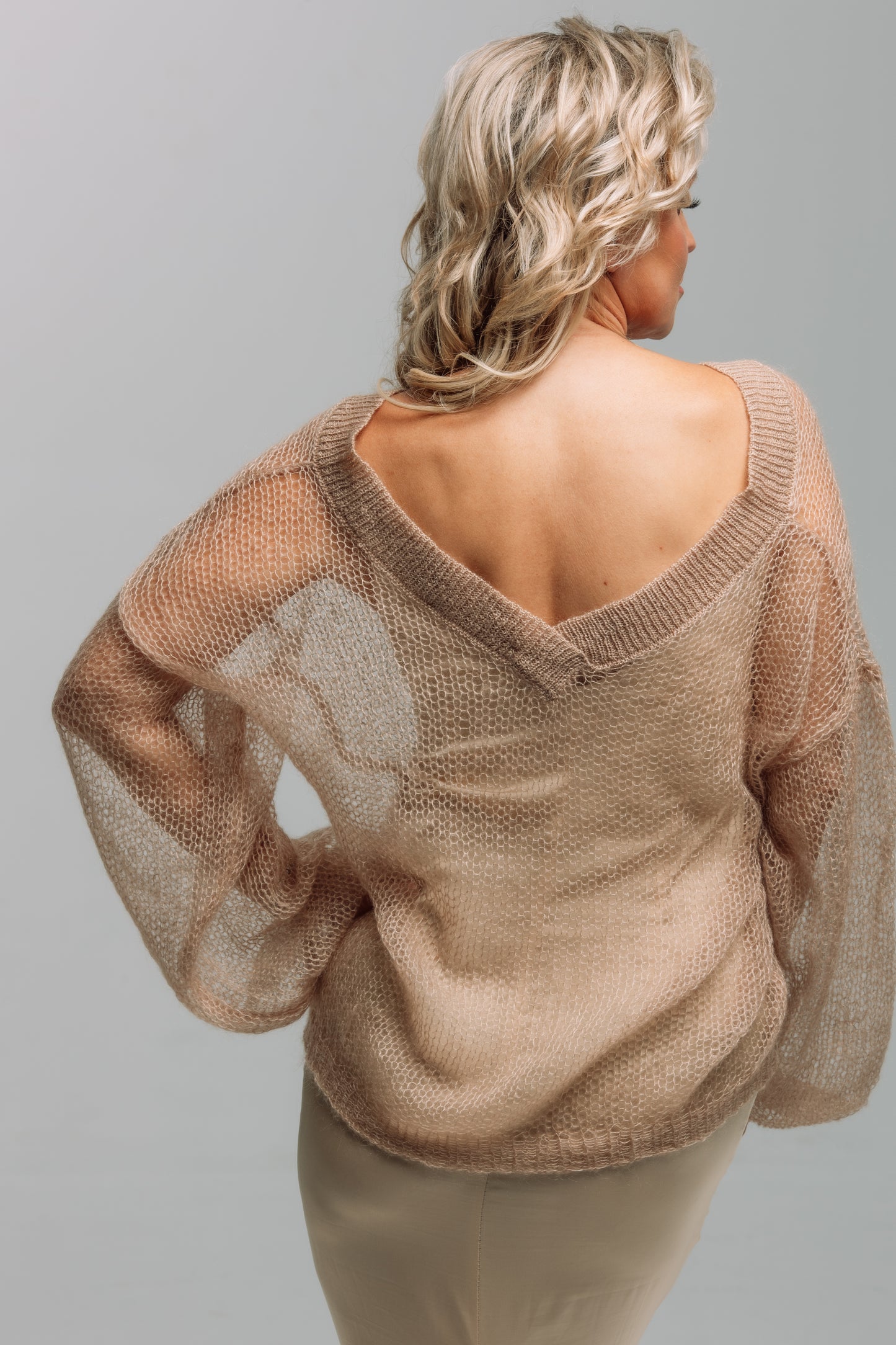 Embrace Mohair Silk Sweater Golden Dune