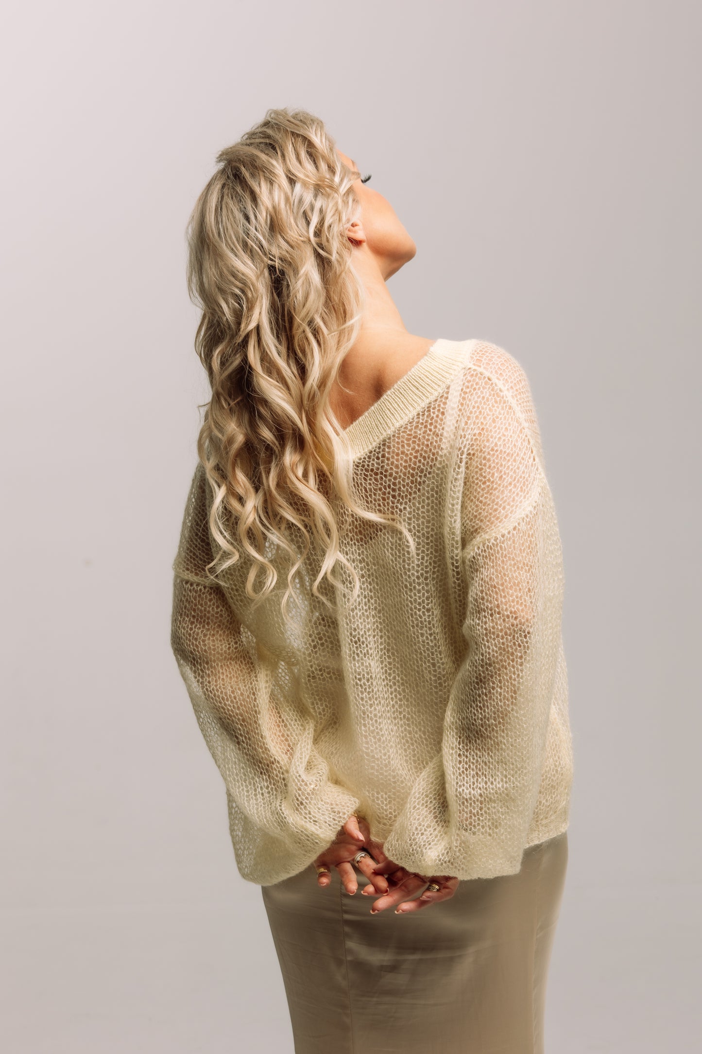Embrace Mohair Silk Sweater Melted Light