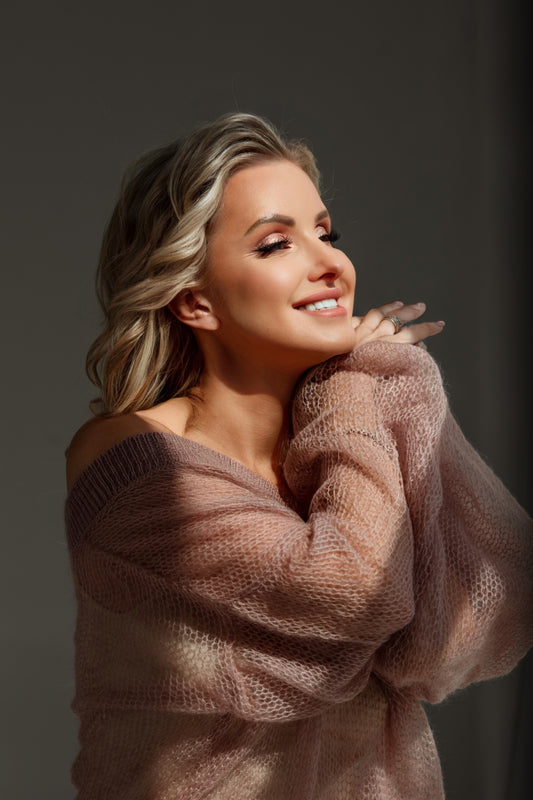 Embrace Mohair Silk Sweater Rosa Ash