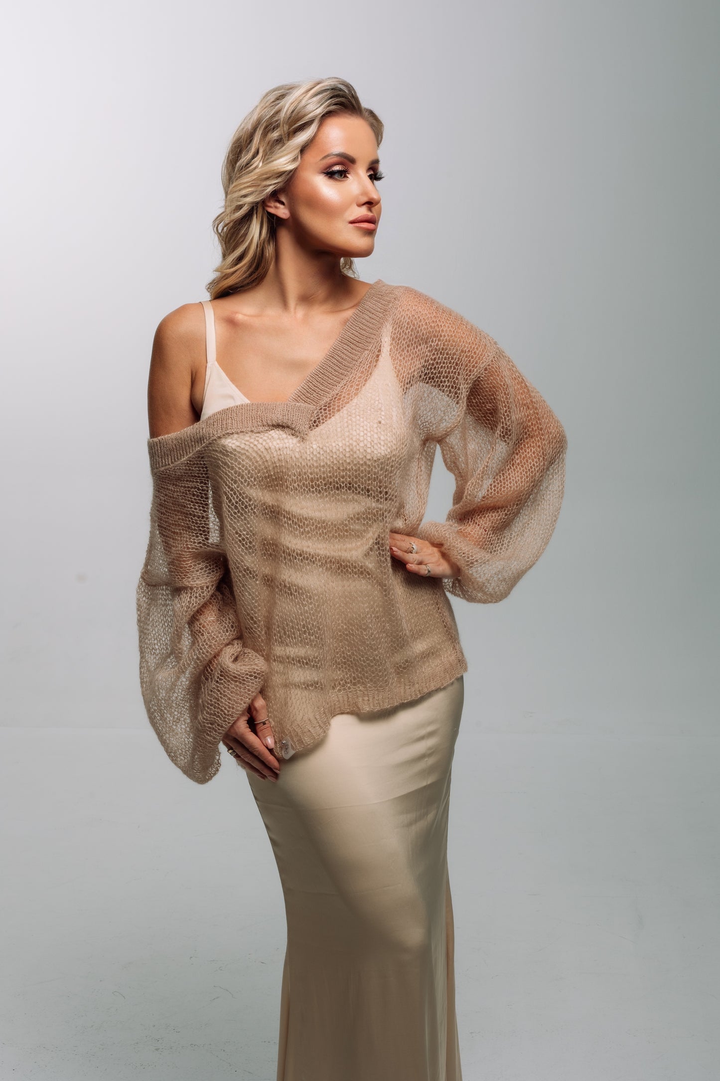 Embrace Mohair Silk Sweater Golden Dune